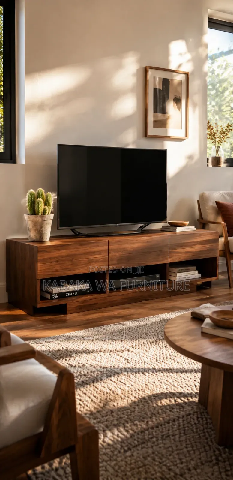 Brown |Wooden TV Stand |Shelf Wood| Chassis TV| Stand