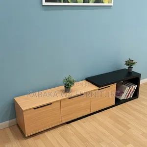 Wood With| LED Lights| TV Stand| Modern |Chassis TV Stand |