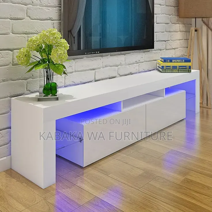 TV Stand |WhiteTv Chassis |With Modern| Quality TV Stand |
