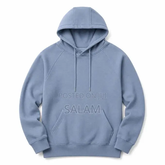 Unisex Jumper With a Hoodie - Slate Blue