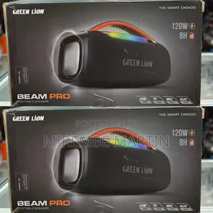 Green Lion Beam Pro Portable Speaker With Microphone 120W