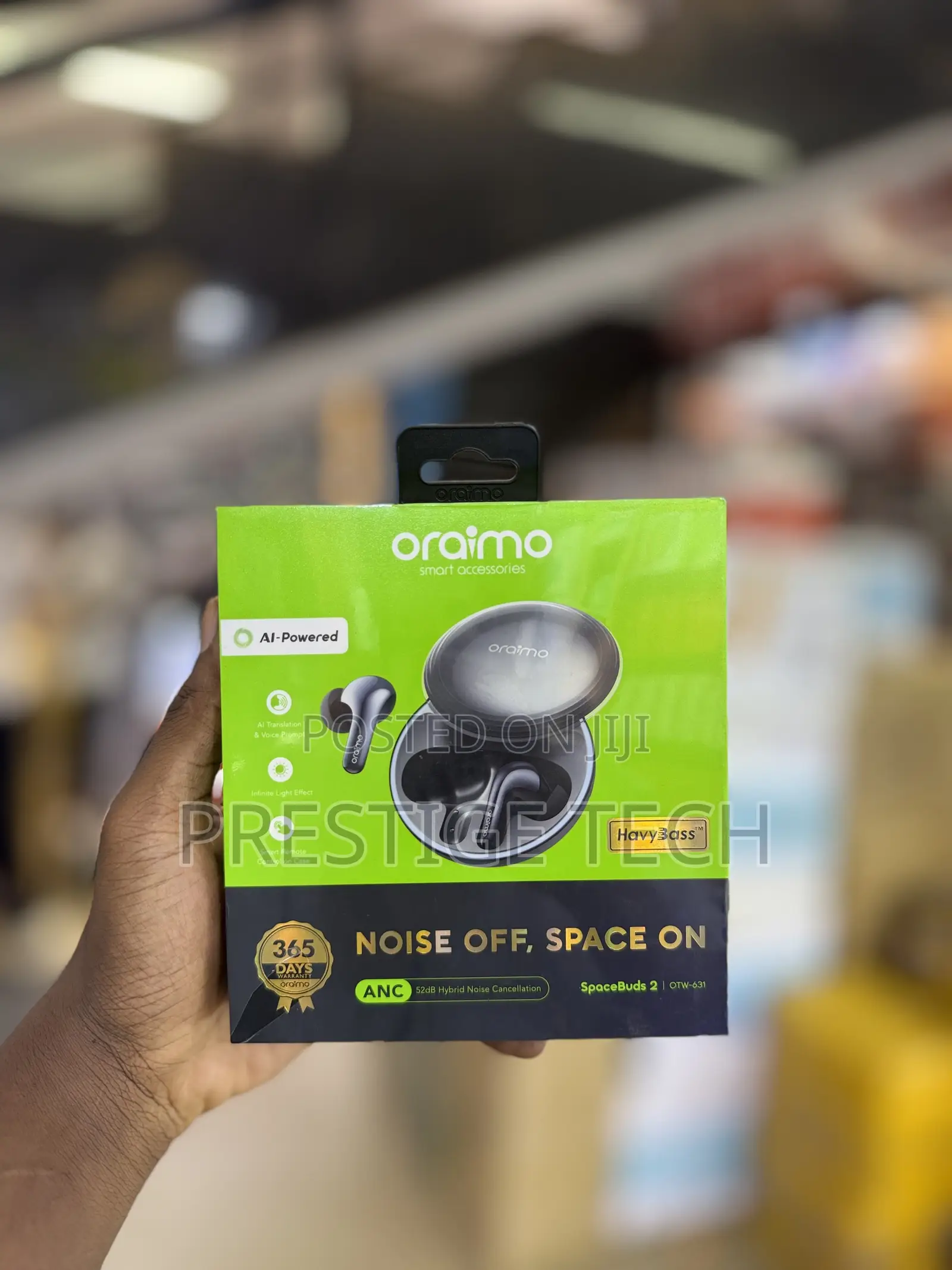 Oraimo SpaceBuds 2 AI Smart 45 Hours Wireless Earbuds, Space Buds 2