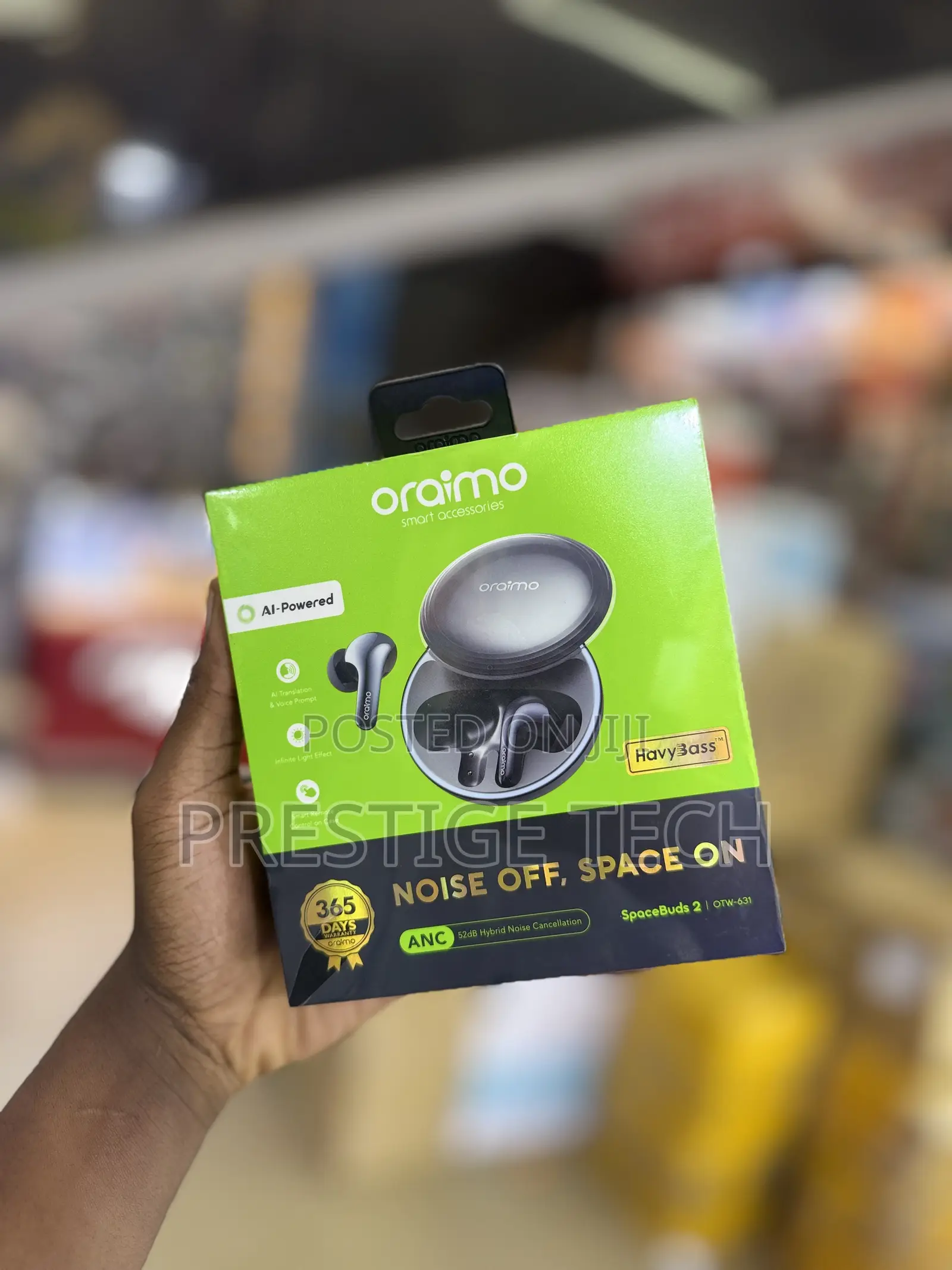 Oraimo SpaceBuds 2 AI Smart 45 Hours Wireless Earbuds, Space Buds 2