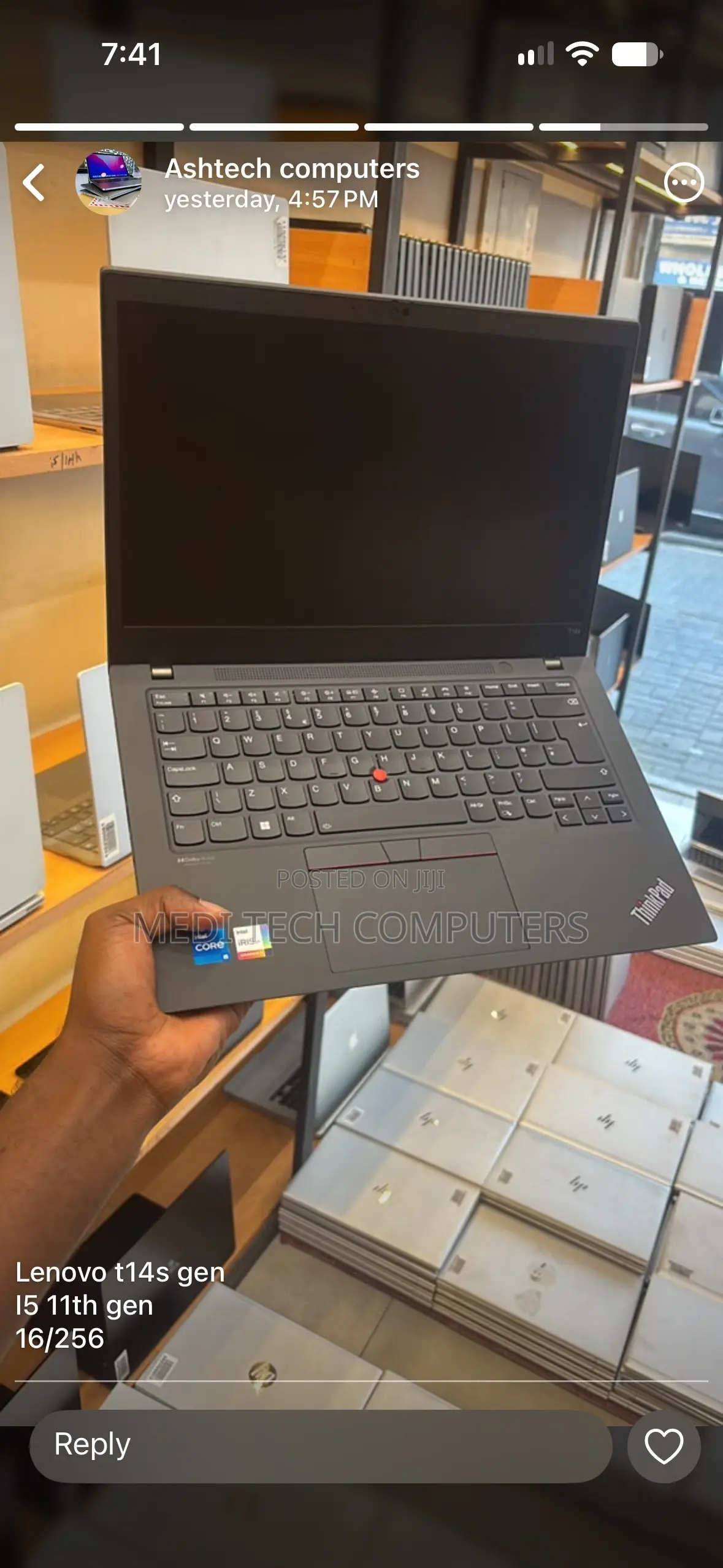 Laptop Lenovo ThinkPad T14s Gen 2 8GB Intel Core i5 SSD 256GB