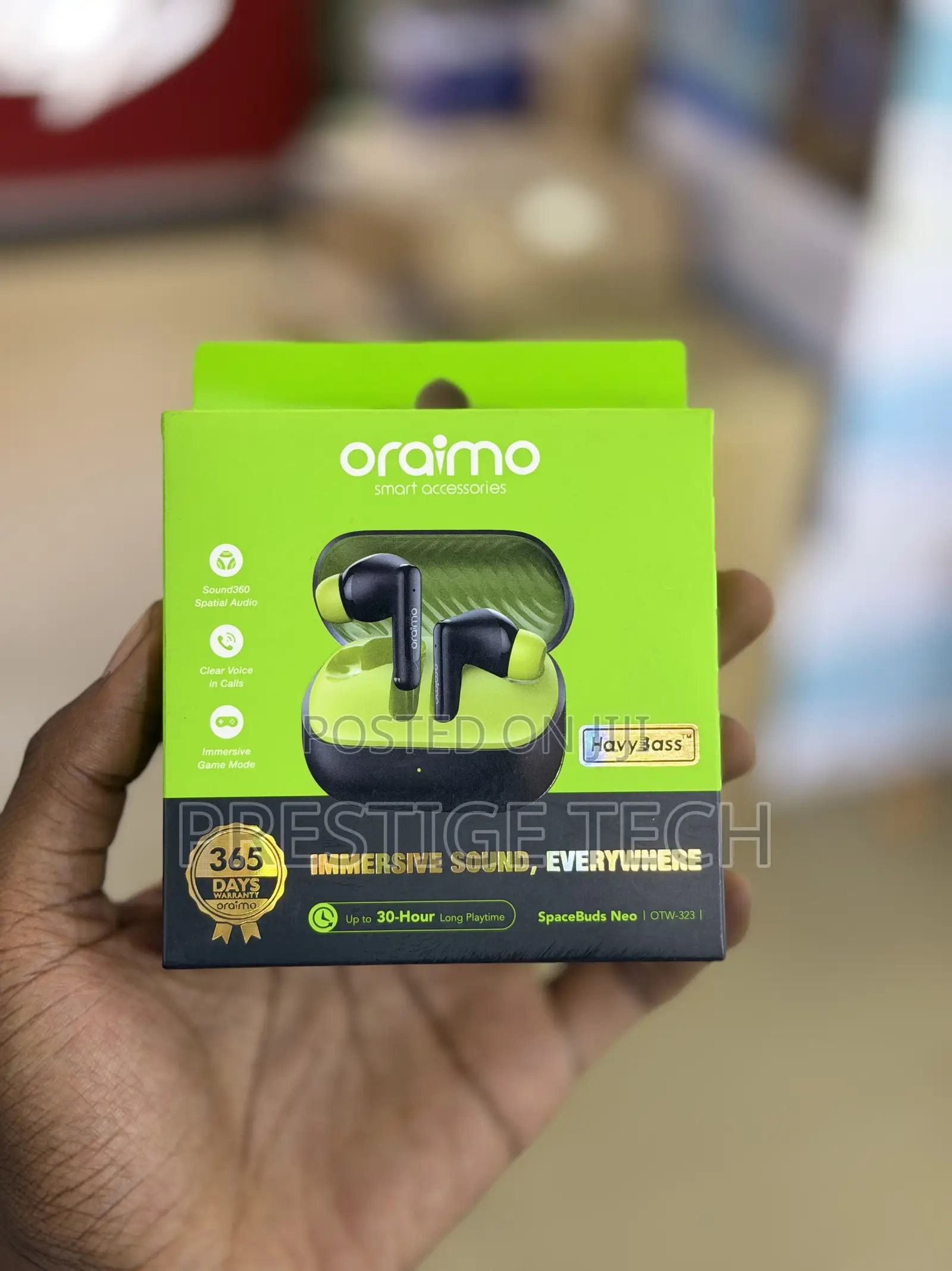 Oraimo SpaceBuds Neo Wireless Earbuds, Dynamic Driver, Space Buds Neo