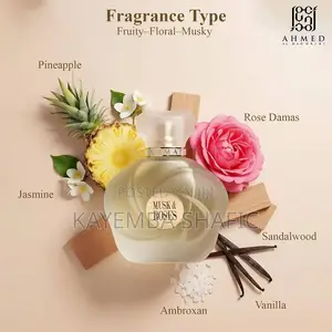 Ahmed Al Maghribi Musk & Roses Eau De Parfum 75ml Long Lasting Scent