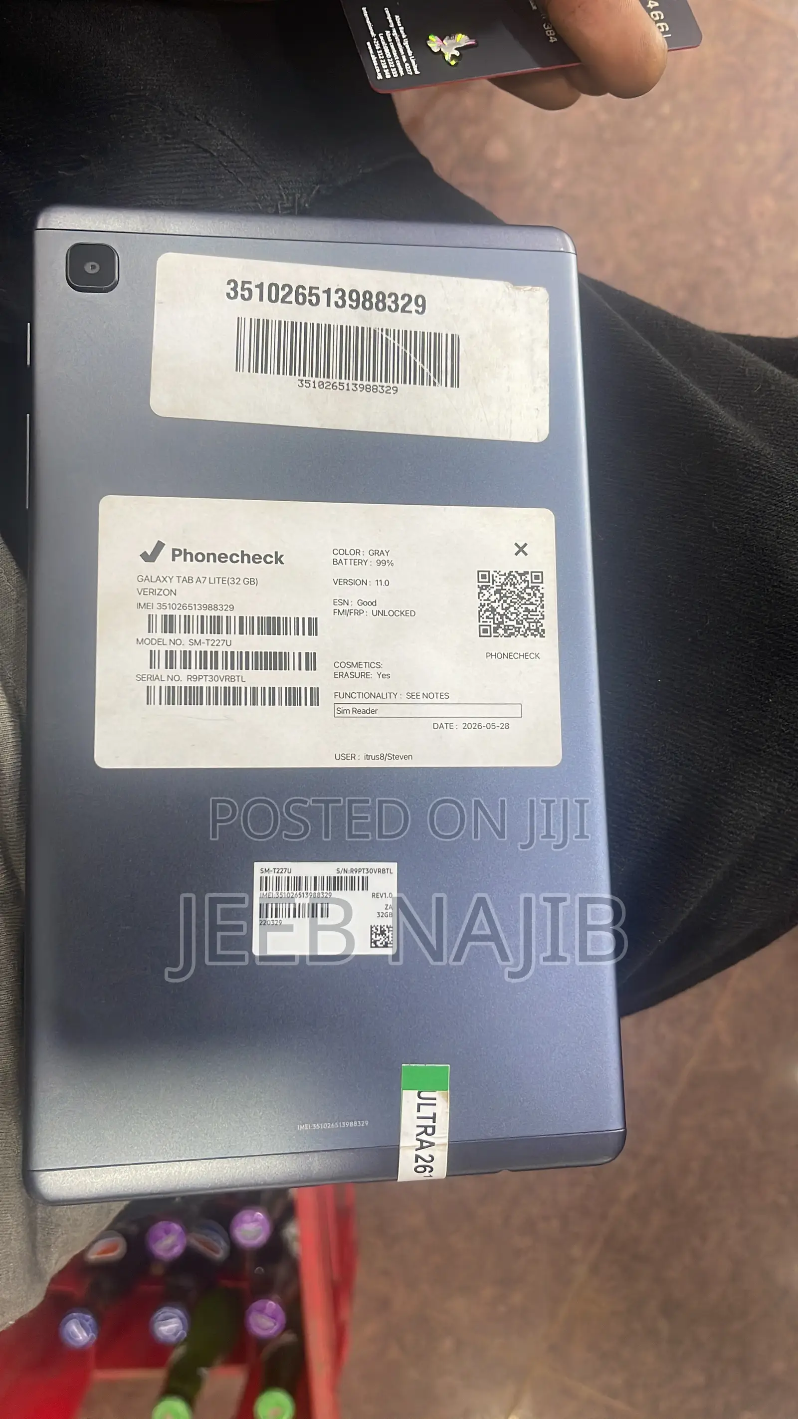 New Samsung Galaxy Tab A7 Lite 32 GB Gray
