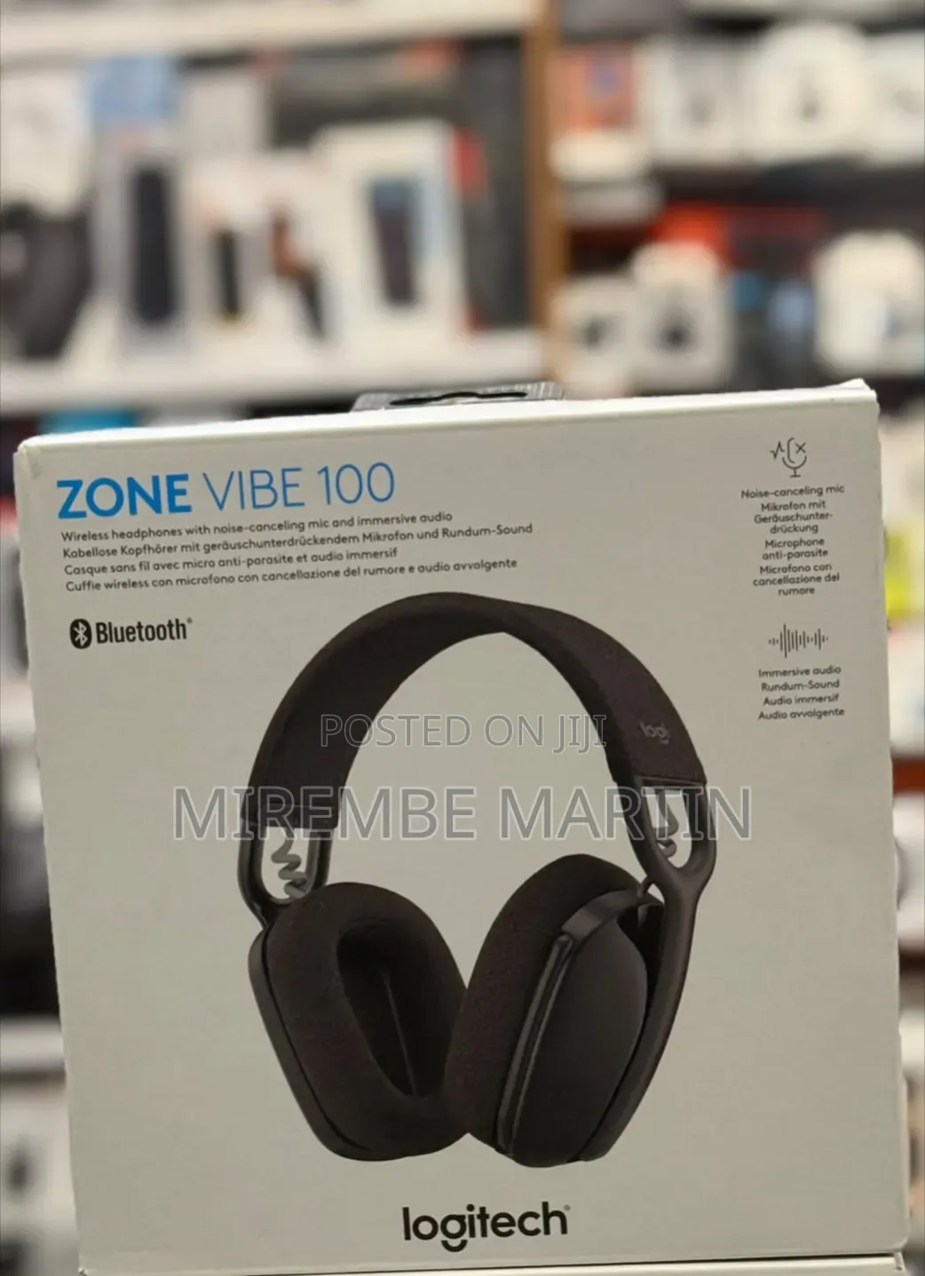 Logitech Zone Vibe 100 Wireless Over-Ear Headset