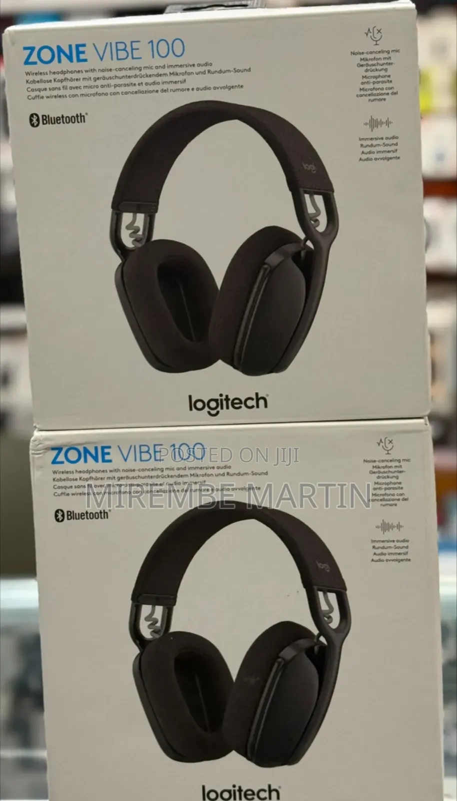 Logitech Zone Vibe 100 Wireless Over-Ear Headset