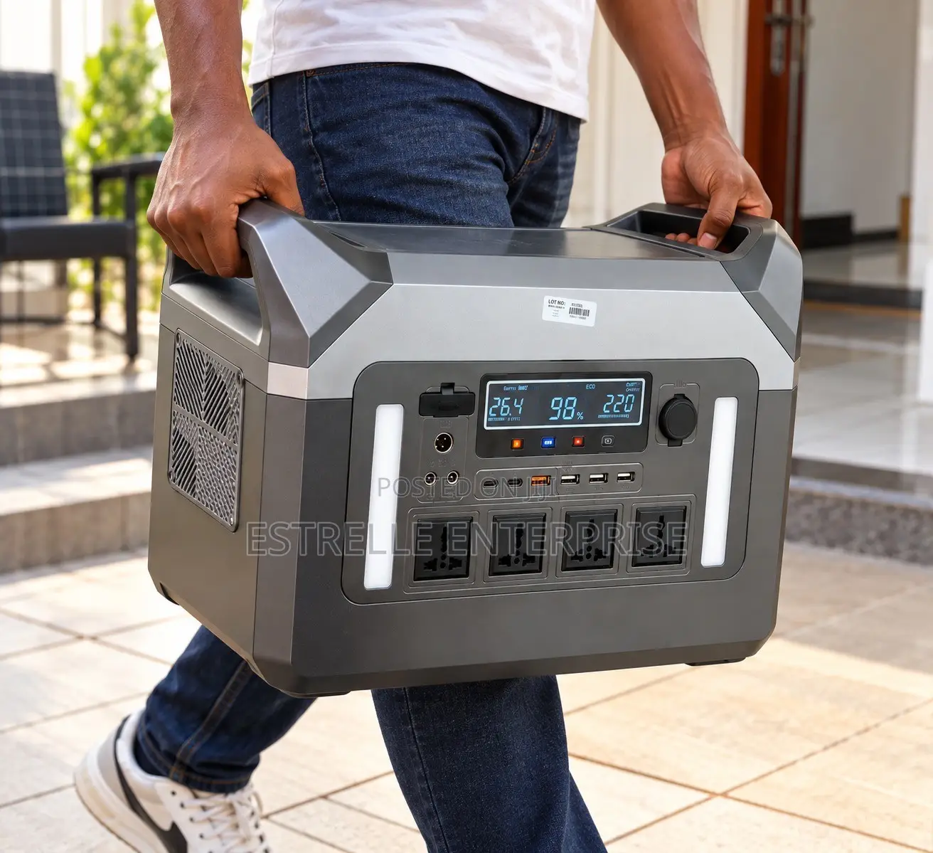 3000W Portable Power Station 2560Wh Lithium Battery Solar Generator