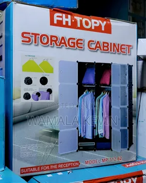 Column Portable Plastic Wardrobe