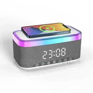 • MDHL Wireless LED Speaker & 15W Fast Charger Desktop Multi Station