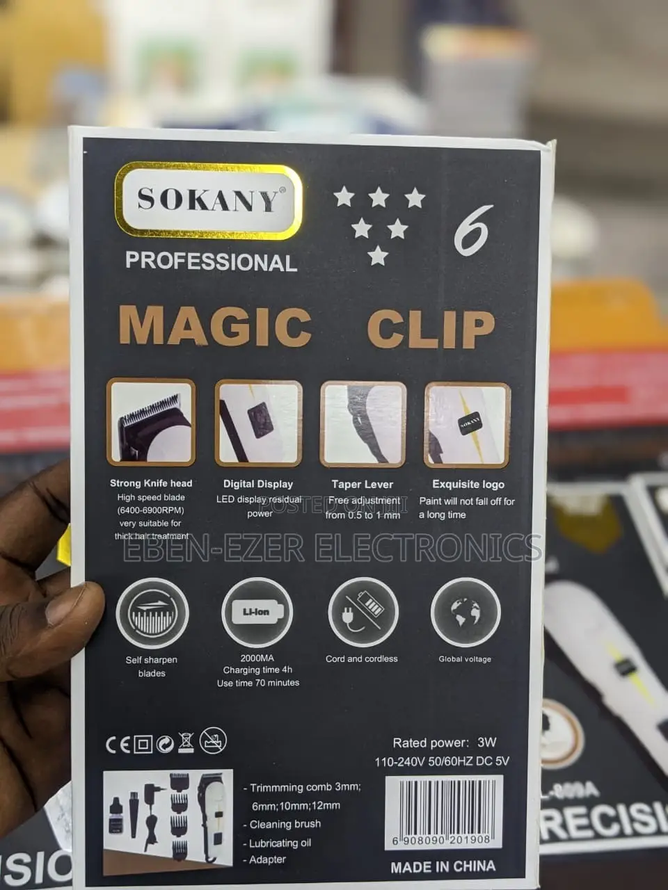 Sokany Professional AL-809A Precision Hair Clipper.