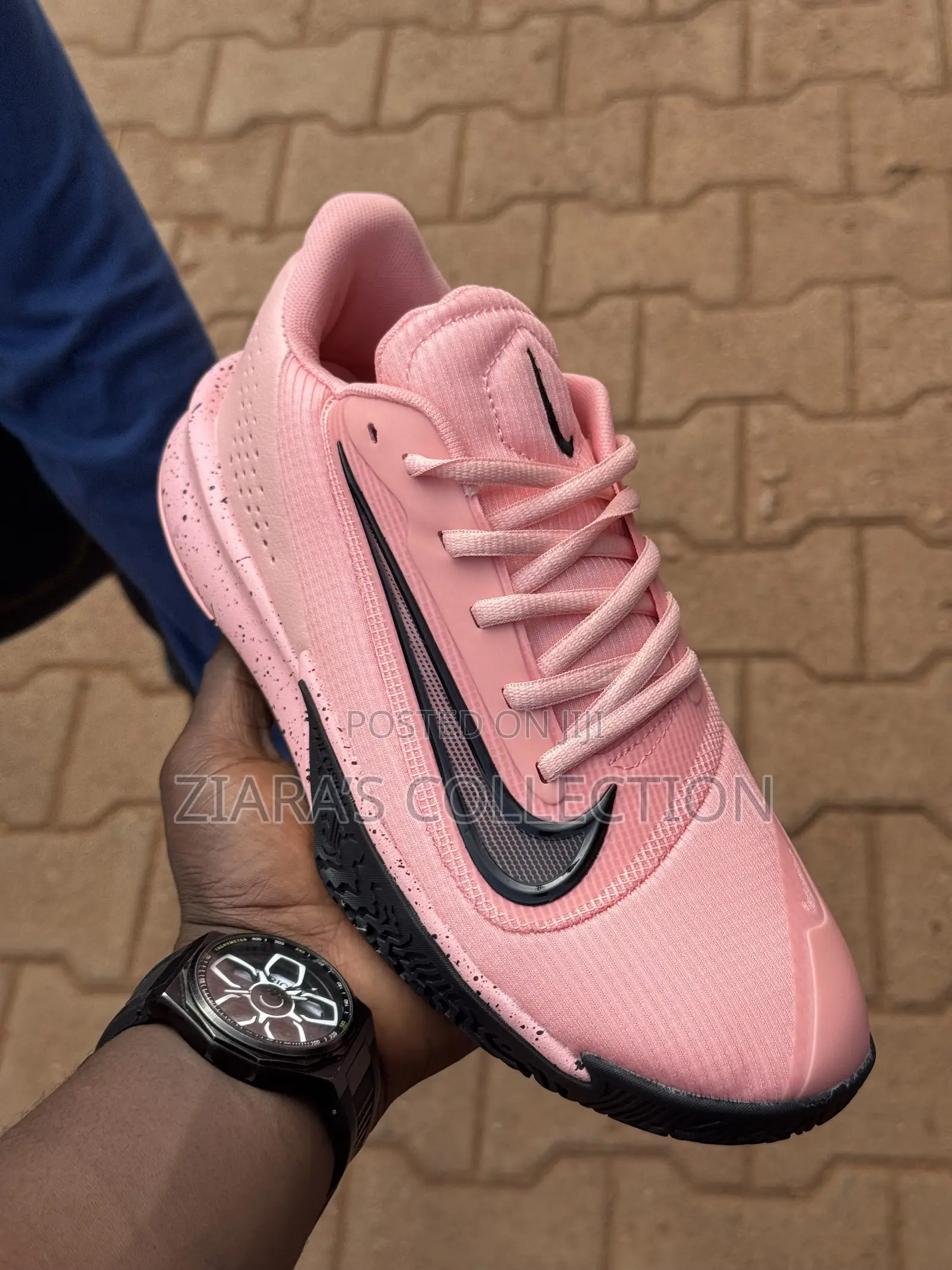 Pink Nike Precision 7 Basketball Shoes