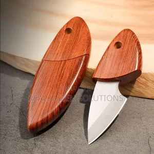 Machado Leaf Shape Mini Stainless Steel Pocket Knife With Sheath