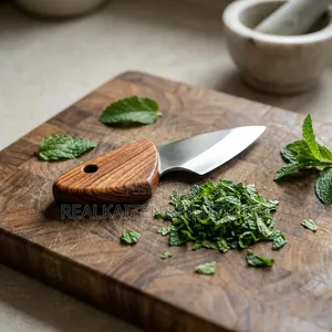 Machado Leaf Shape Mini Stainless Steel Pocket Knife With Sheath