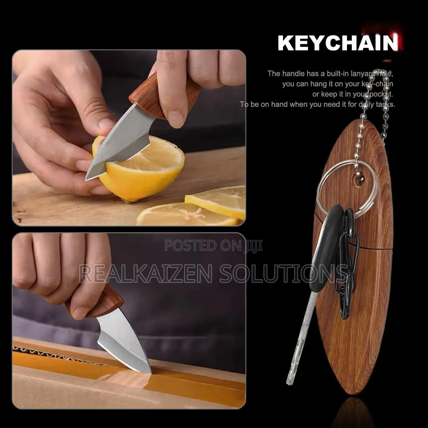 Machado Leaf Shape Mini Stainless Steel Pocket Knife With Sheath