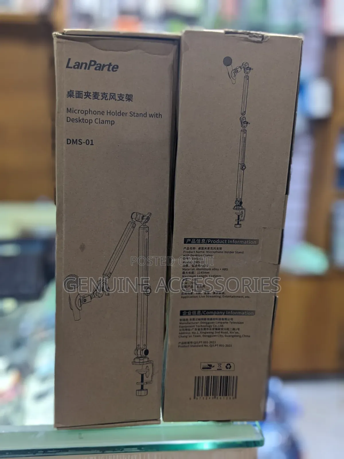 Lanparte Microphone Holder Stands With Desktop Clamp