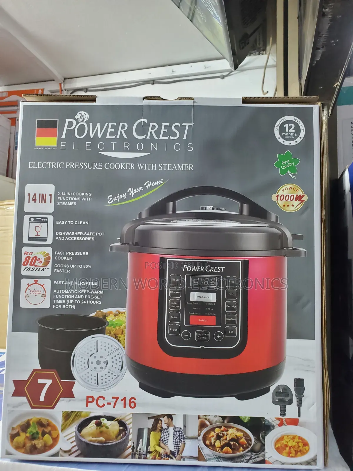Power Crest Pressure Cooker