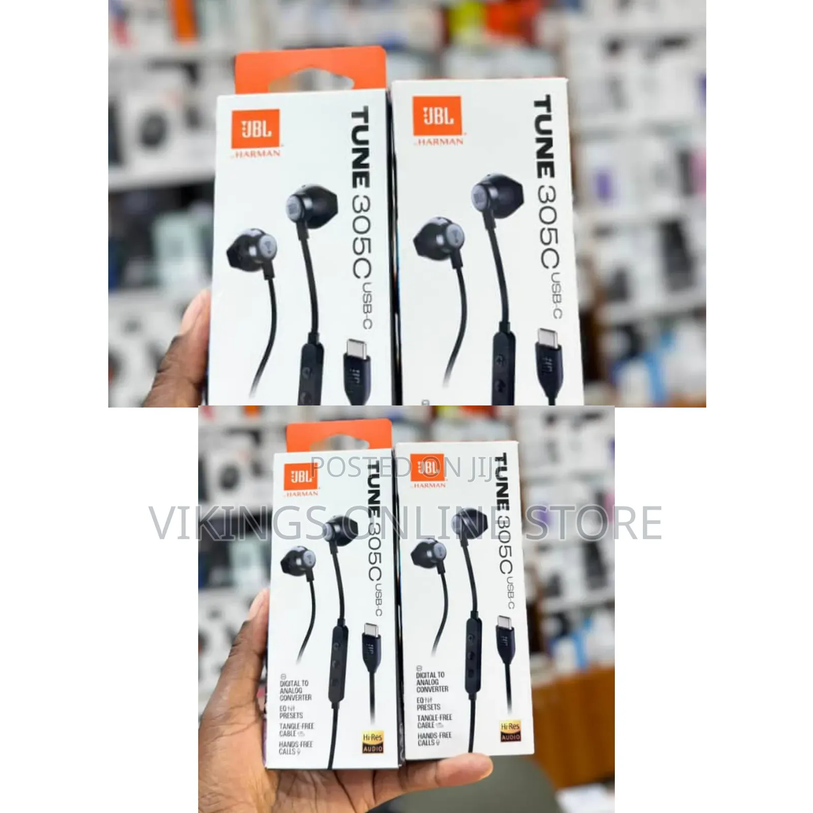 305C USB-C Wired in-Ear Headphones, Hi-Res Audio Certification