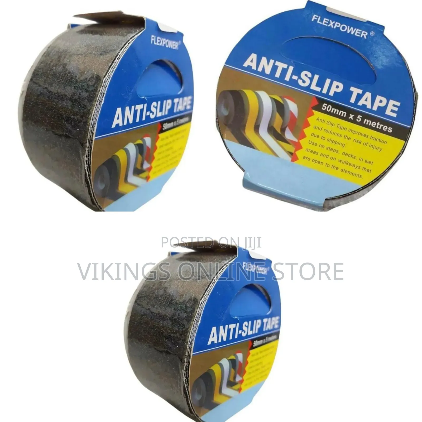 Flexpower Anti-Slip Tape (50mm X 5 Metres), a Waterproof, High-Grip