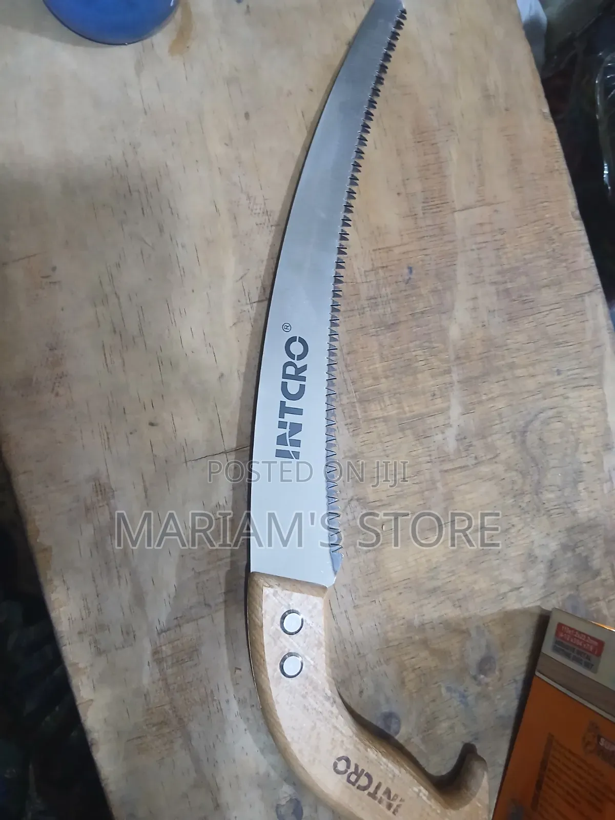 Pruning Hand Saw With a Wooden Handle