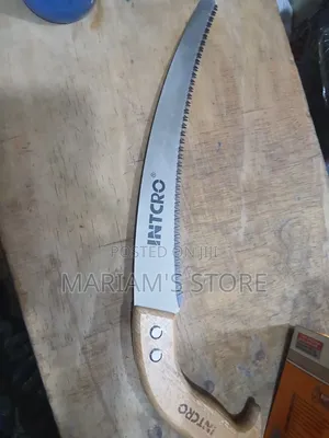 Pruning Hand Saw With a Wooden Handle