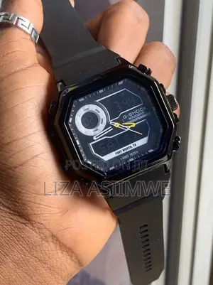 G-Shock Analog-Digital Sports Watch With a Black Rubber Strap