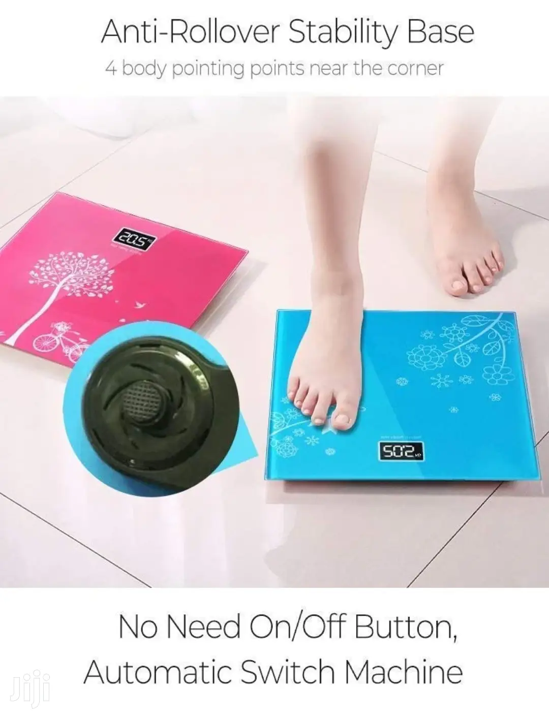 Creative Digital Tempered Glass Bathroom Weight Scale