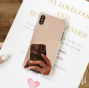Luxury Mirror iPhone X XS Flexible Case Cover Rose Gold