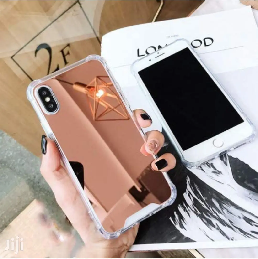 Luxury Mirror iPhone X XS Flexible Case Cover Rose Gold