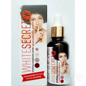 White Secret Lightening Unifying Complexion Vitamin E Serum.