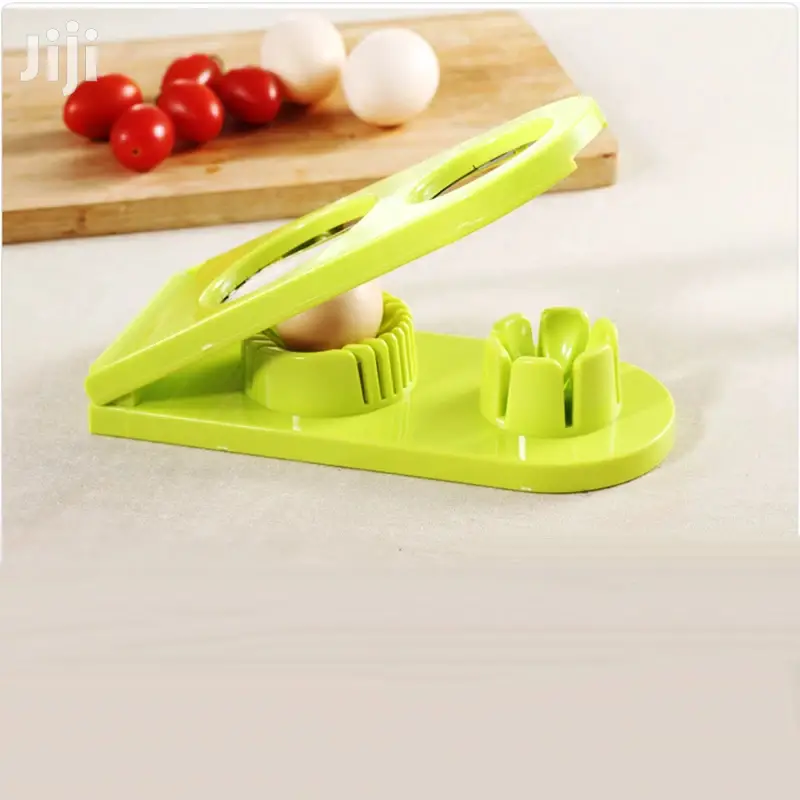 Home Hand-held Stainless 2 Way Egg Cutter And Slicer