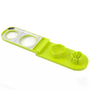 Home Hand-held Stainless 2 Way Egg Cutter And Slicer