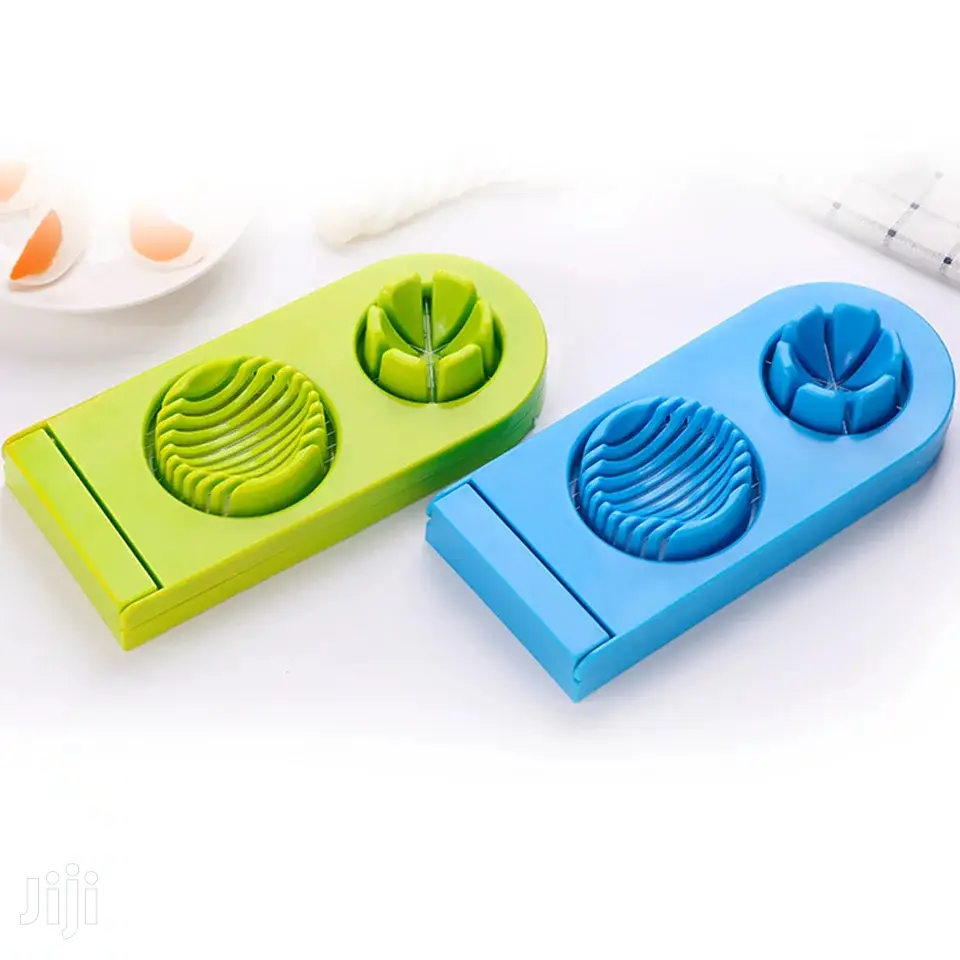 Home Hand-held Stainless 2 Way Egg Cutter And Slicer