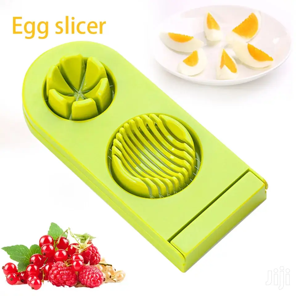 Home Hand-held Stainless 2 Way Egg Cutter And Slicer