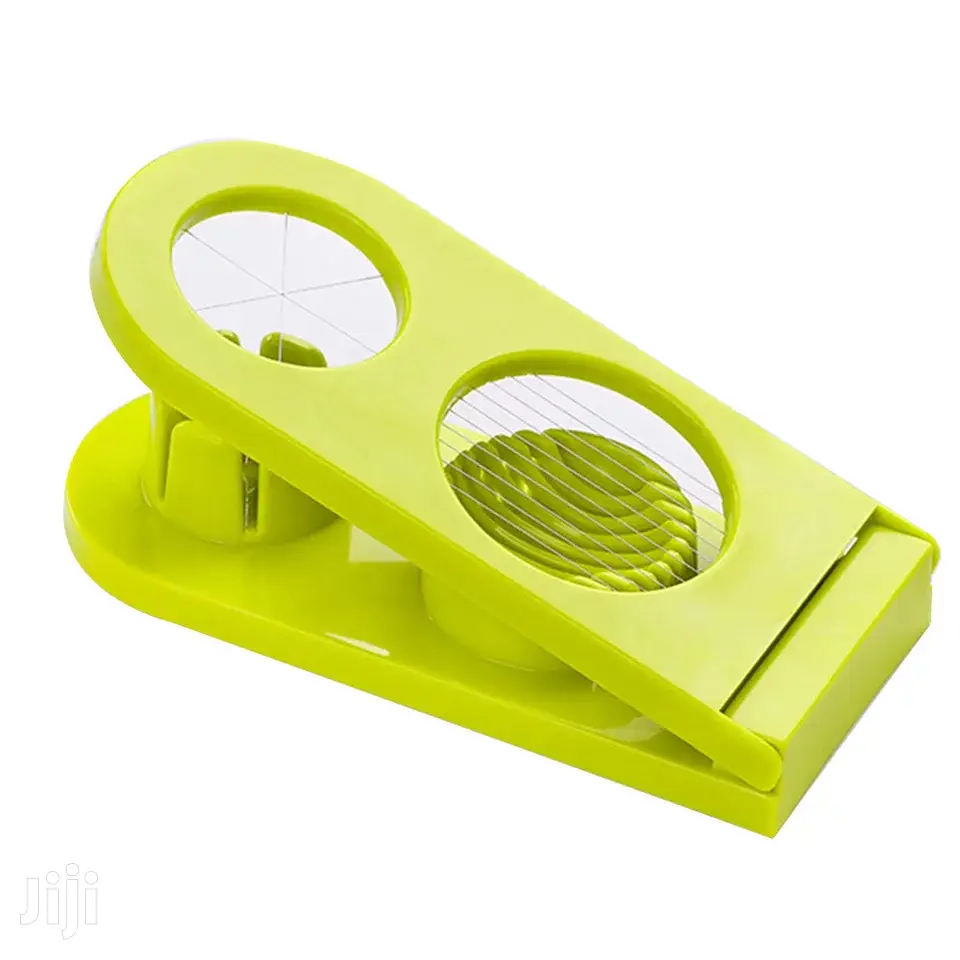 Home Hand-held Stainless 2 Way Egg Cutter And Slicer