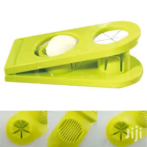 Home Hand-held Stainless 2 Way Egg Cutter And Slicer