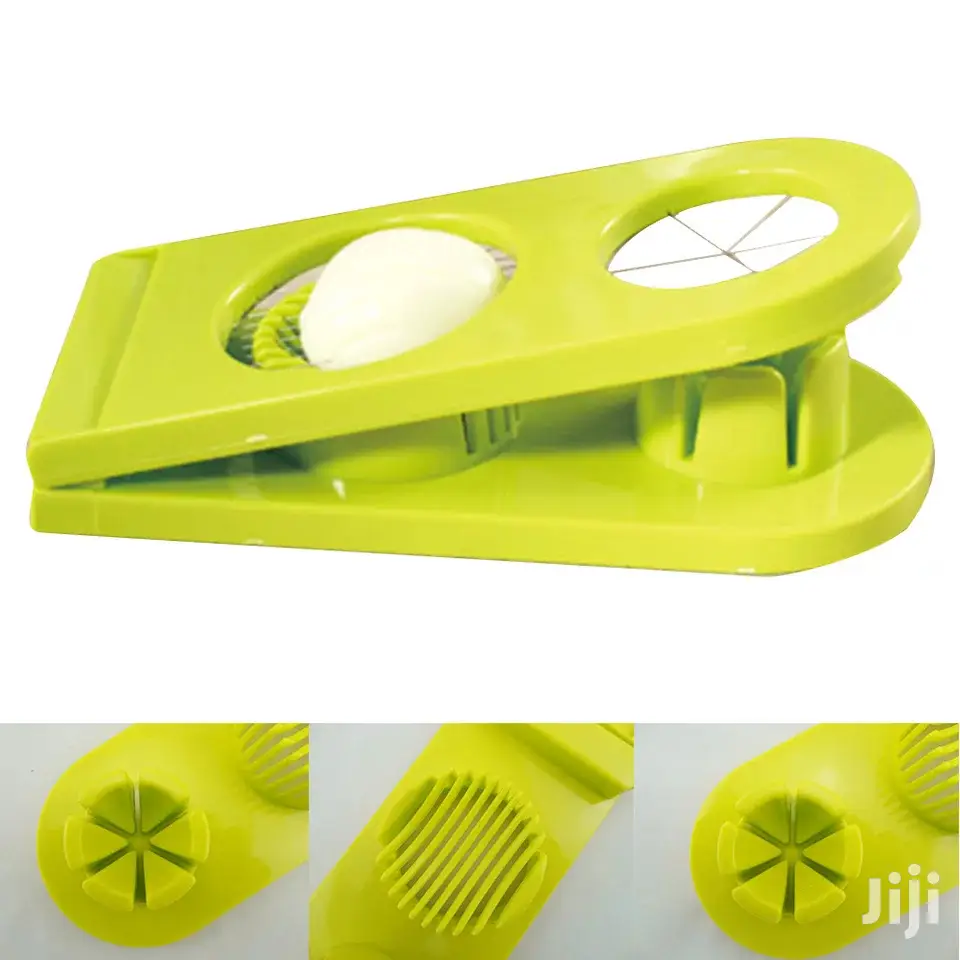 Home Hand-held Stainless 2 Way Egg Cutter And Slicer