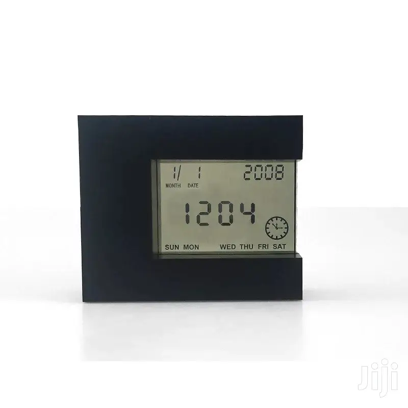 Japan Transparent Digital Calendar Temperature Alarm Clock