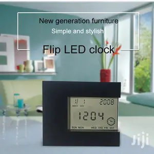 Japan Transparent Digital Calendar Temperature Alarm Clock