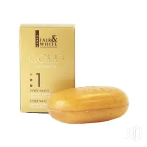 Fair White 1: Gold Argan Oil Exfoliating Soap, 200g / 7oz