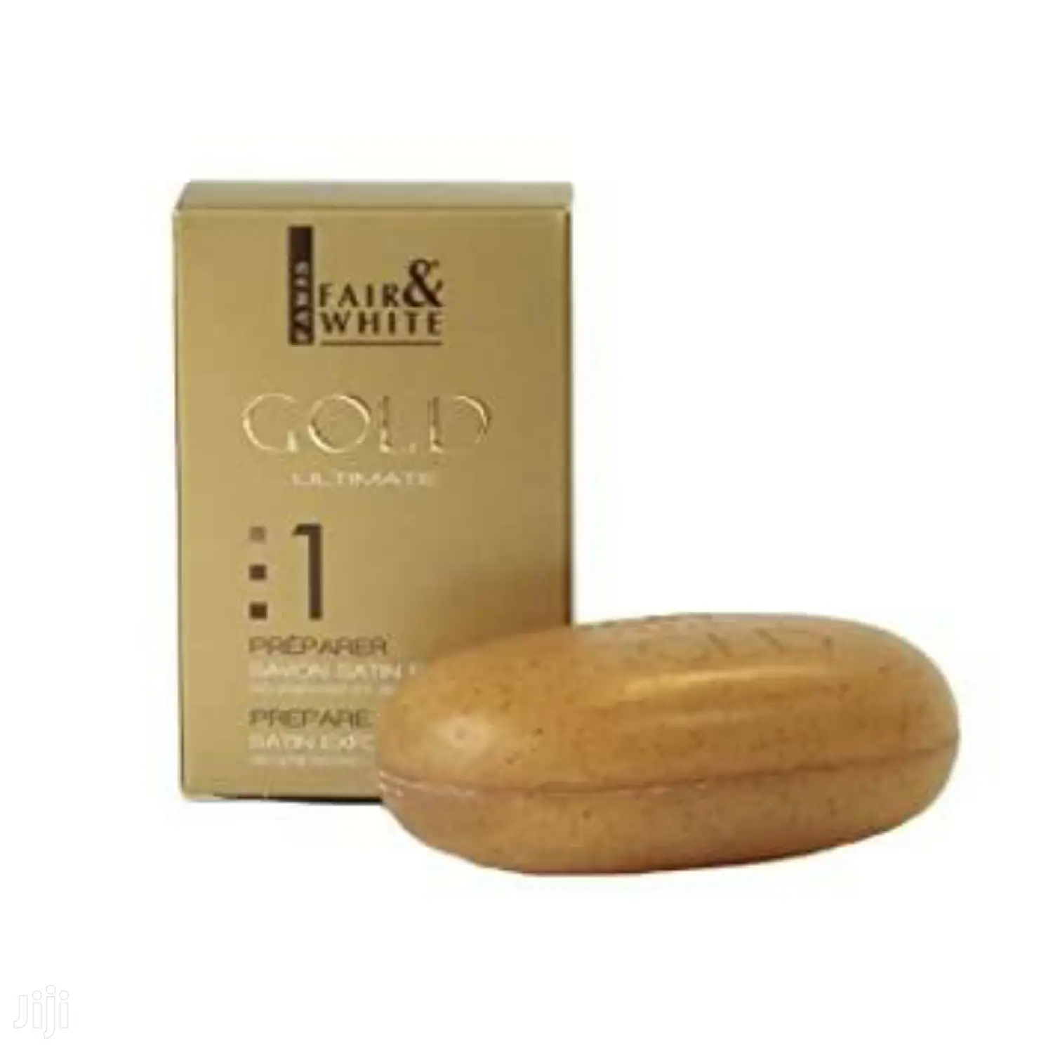 Fair White 1: Gold Argan Oil Exfoliating Soap, 200g / 7oz