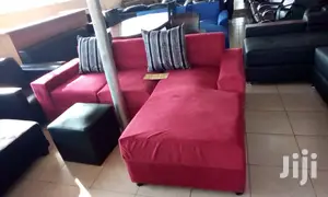L Shape Fabric Sofa Set
