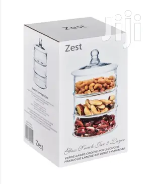 Zest 3 Layer Glass Snack Jar