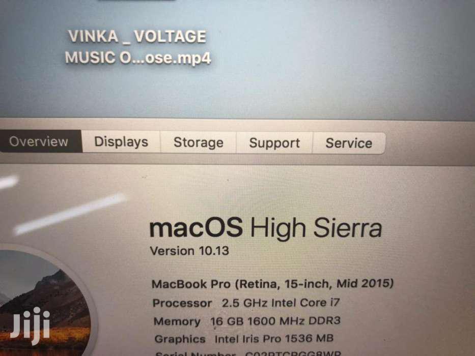 Laptop Apple MacBook Pro 2015 16GB Intel Core I7 SSD 512GB