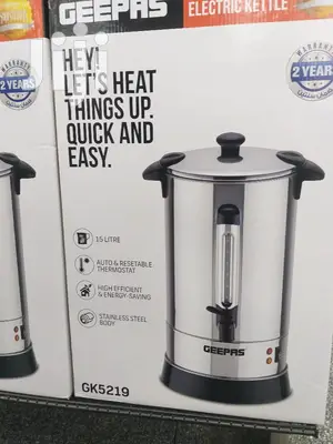 Geepas 15L Stainless Steel Electric Kettle 1650W