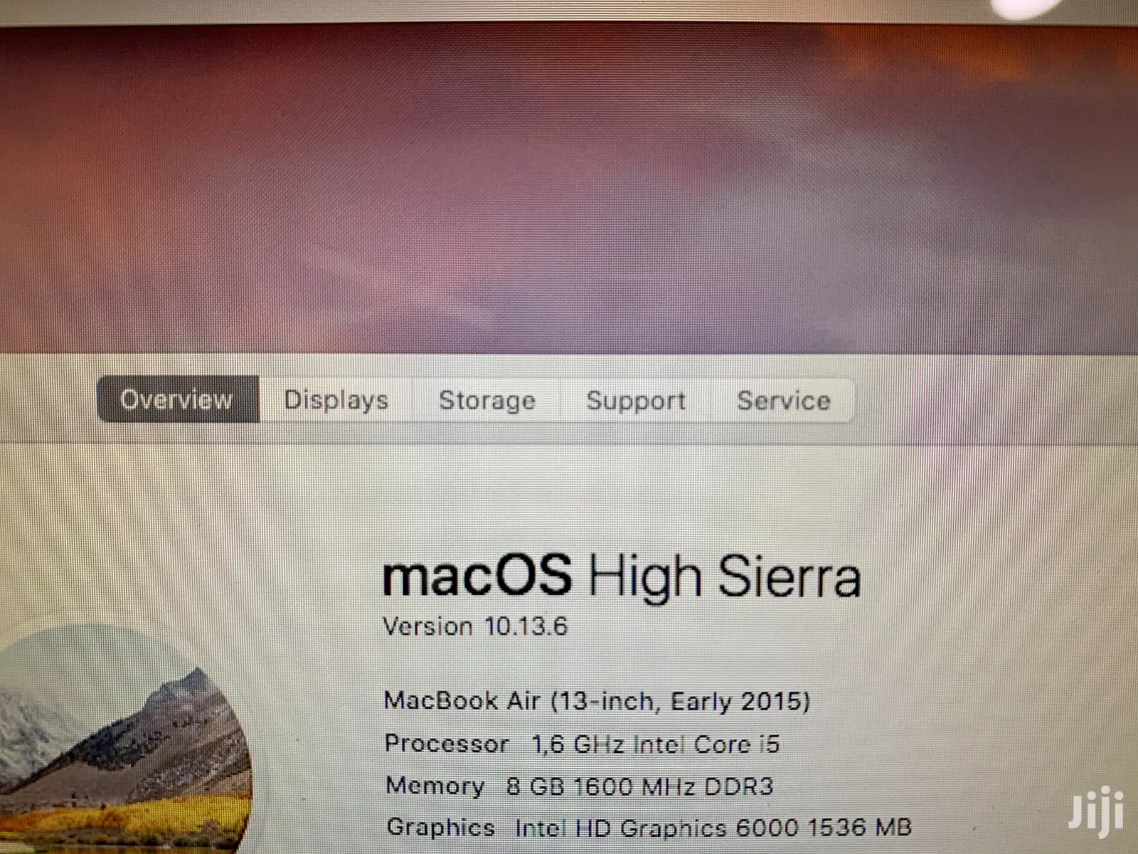 Laptop Apple MacBook Air 8GB Intel Core i5 SSD 128GB