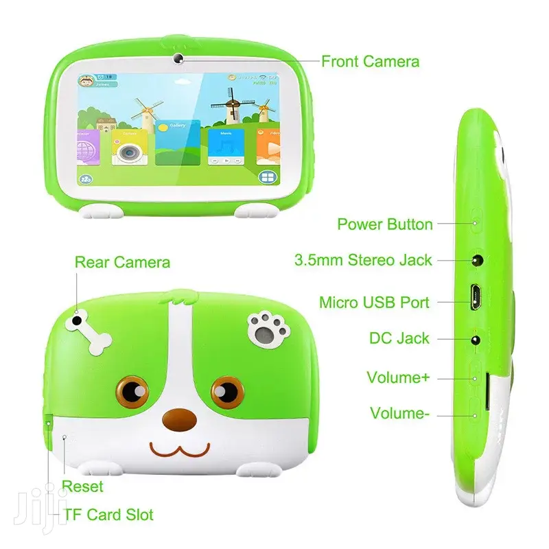 Puppy Design 7 Inches Children Kid HD Wi-fi Tablet