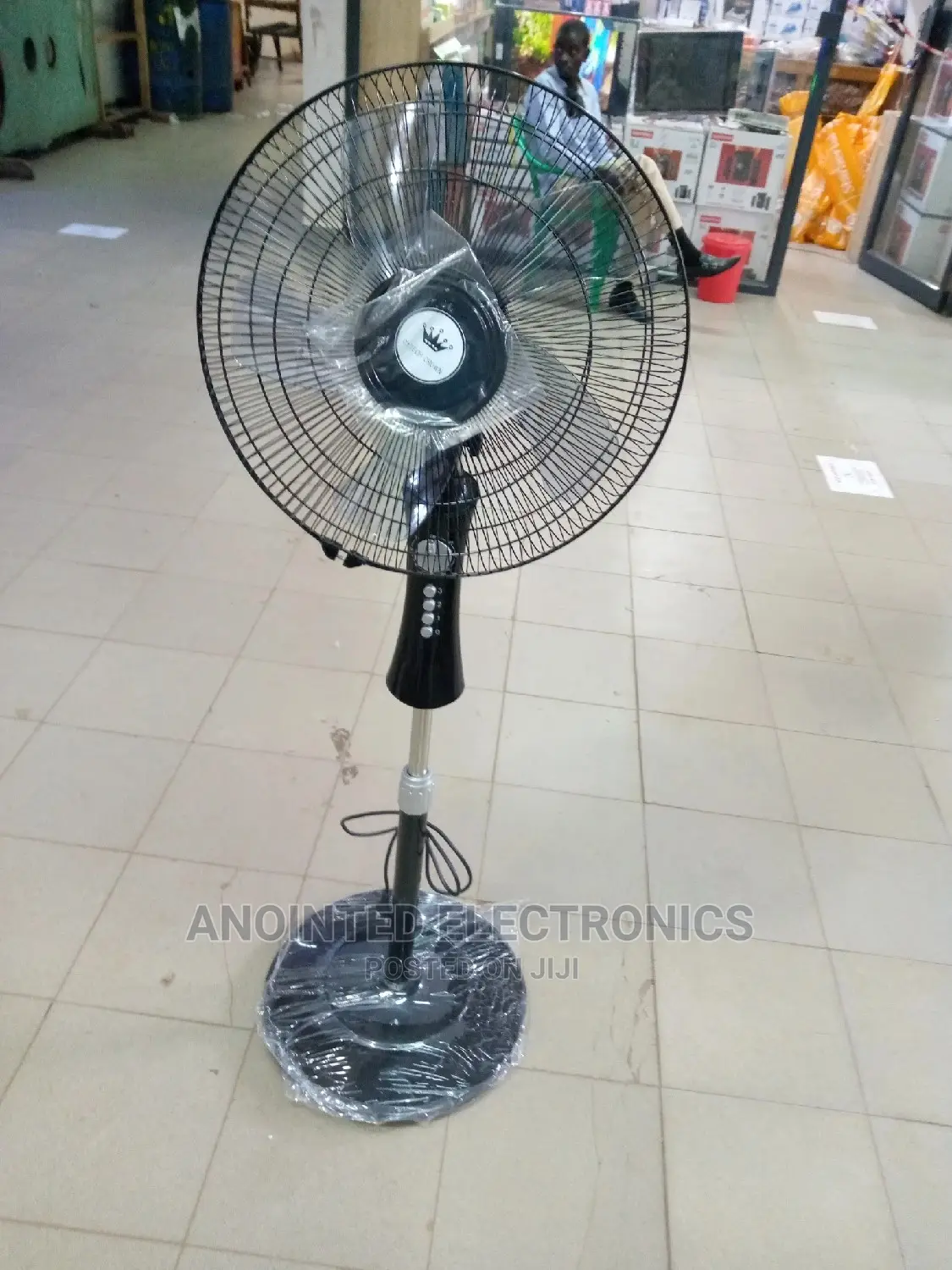 Stand Fan Black